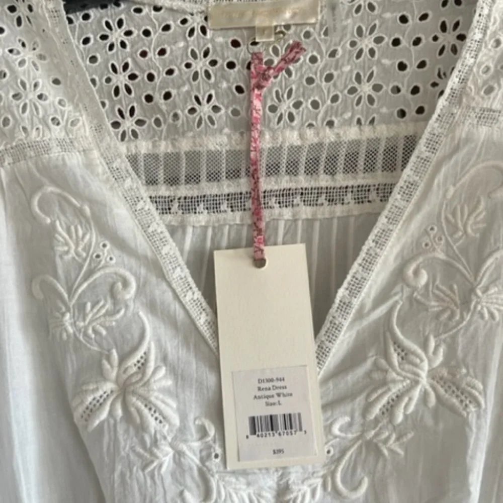 LoveShackFancy Rena Embroidered Ruffle Mini Dress - Picture 7 of 12